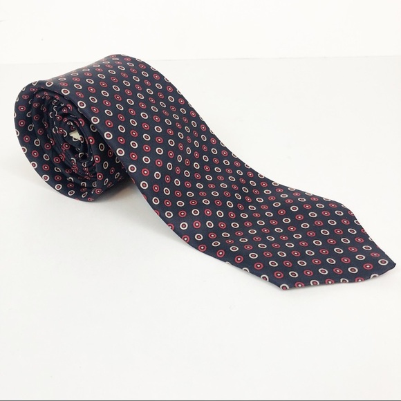 Christian Dior Cravates Navy Silk Tie - Picture 1 of 3